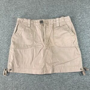 Sonoma Cargo Skort Skirt Shorts Womens 10 Brown Gorpcore